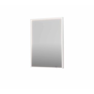 Spiegel INK SP19 60x4x80 cm incl. direct LED-Verlichting Rondom en Spiegelverwarming Mat Wit