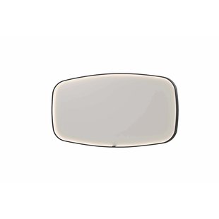 Spiegel INK SP31 160x4x80 cm incl. LED-verlichting en Spiegelverwarming Mat Zwart