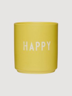 Design beker Favourite HAPPY met opschrift