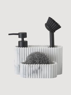 Afwasmiddeldispenser Holy met spons, 2-delig