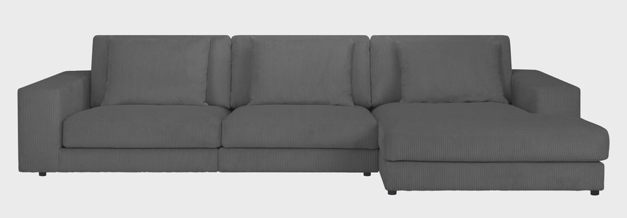 Hoekbank Kayuma ribstof rechts | NADUVI Collection