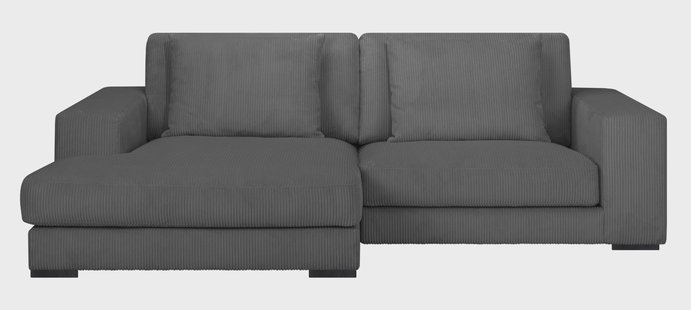 Hoekbank Kayuma ribstof links | NADUVI Collection