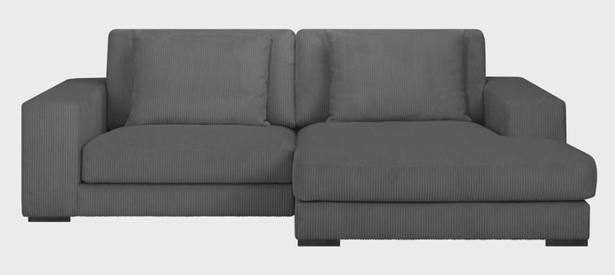 Hoekbank Kayuma ribstof rechts | NADUVI Collection