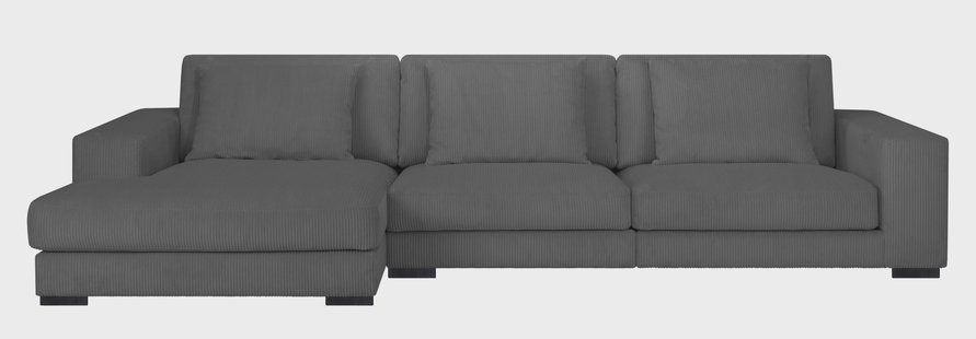 Hoekbank Kayuma ribstof links | NADUVI Collection