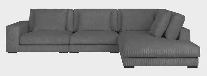 Hoekbank Kayuma ribstof rechts | NADUVI Collection