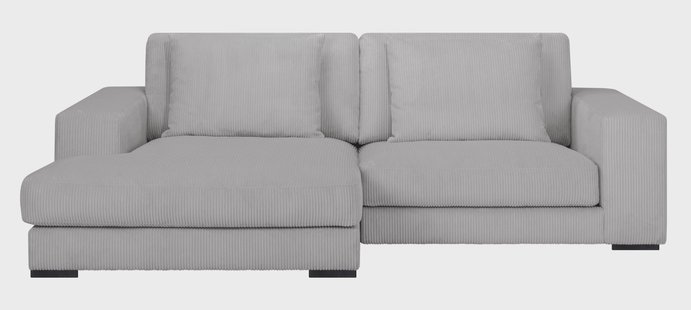 Hoekbank Kayuma ribstof links | NADUVI Collection