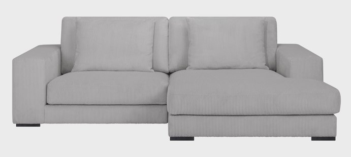 Hoekbank Kayuma ribstof rechts | NADUVI Collection