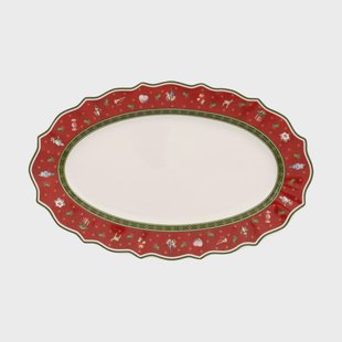 Villeroy & Boch Toy's Delight serveerschaal M 23,5x38 cm Wit-rood
