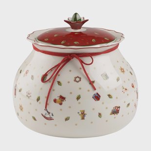 Villeroy & Boch Toy's Delight pot met deksel L 3,2 L Wit-rood Villeroy & Boch Toy's Delight pot met deksel L 3,2 L Wit-rood
