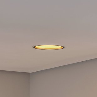 Bega LED plafondinbouwspot Studio Line, zwart/messing, aluminium