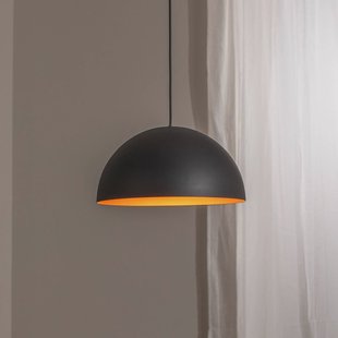 BEGA Hanglamp Studio Line 50993, zwart/koper, Ø 35 cm
