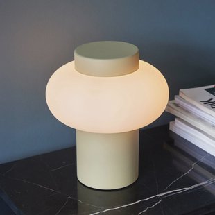 Hübsch Camp tafellamp, ijzer, glas, E14, hoogte 25 cm