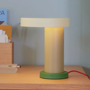 Hübsch Magic LED tafellamp, oker/zand/groen, ijzer