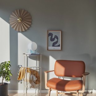 Hübsch Pliss wandlamp, beige, ijzer, stof, E27, kabel