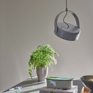 Hübsch LED hanglamp Stage, grijs, ijzer, 3.000 K