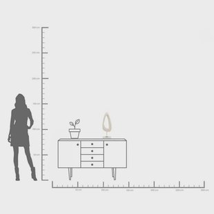 KARE Soft Shape decoratief object, hoge vorm, wit, gegoten steen