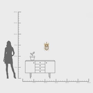 KARE wandobject Kever Spiegel, polyresin, glas, goud