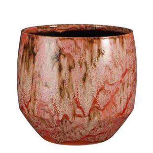 Mica Decorations Bloempot Harris - 29x29x26 cm - Keramiek - Rood Mica Decorations Bloempot Harris - 29x29x26 cm - Keramiek - Rood