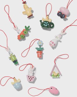 HEMA Hangers 7cm hout Pasen - 11 stuks