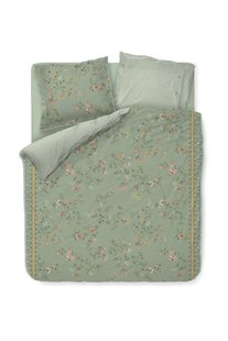Pip Studio Dekbedovertrekset Kili Flower Groen 240x200/220cm