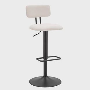 Mauro Ferretti Light Set van 2 barkrukken van witte stof