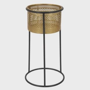 Mauro Ferretti Simply Pothouder in goud metaal met zwarte voet