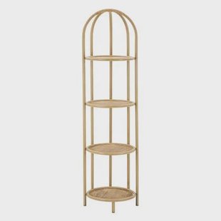 Mauro Ferretti Panama Hoek boekenkast in bruin metaal