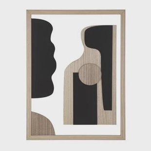 Mauro Ferretti Astry Decoratief paneel 3D bruin hout abstract