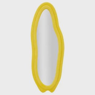 Mauro Ferretti Channy Gele fluwelen wandspiegel