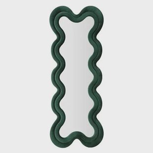 Mauro Ferretti Monica Wandspiegel in groen fluweel