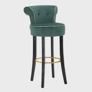 Mauro Ferretti Luxy Kruk in groene stof met rug