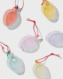 HEMA Hangers glas ei - 6 stuks