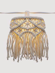 Solar LED lichtslinger Mykonos van katoen