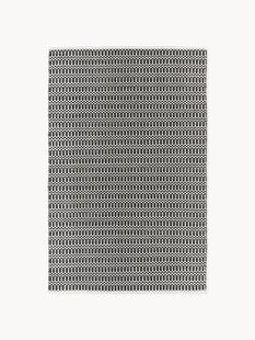 Handgeweven indoor &amp; outdoor vloerkleed Rune met geometrisch patroon