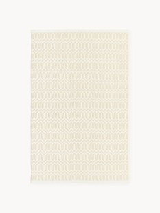 Handgeweven indoor &amp; outdoor vloerkleed Rune met geometrisch patroon