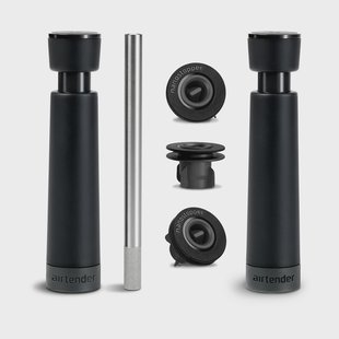 Airtender Wine lovers luchtpomp en vacuüm wijnstopper set 6-delig