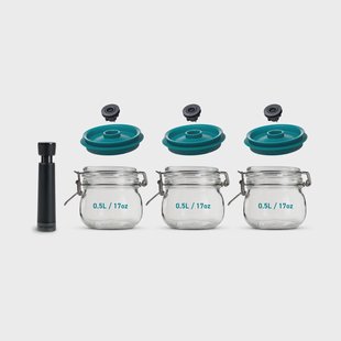 Airtender Airtender vacuümafsluiter potten 3-pack 0,5L