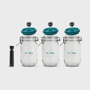 Airtender Airtender vacuümafsluiter potten 3-pack 2L