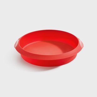 Lékué Lékué ronde cakevorm siliconen 24 cm Rood