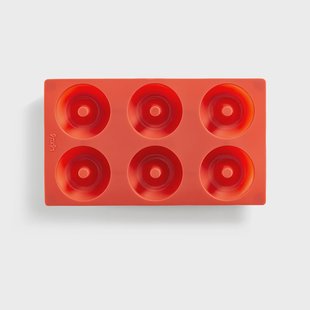 Lékué Lékué donutsvorm siliconen 6 st Rood