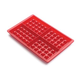 Lékué Lékué wafelvorm silicone Rood