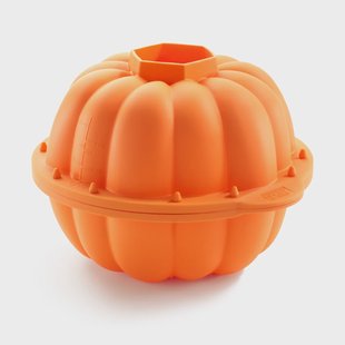 Lékué Lékué siliconenvorm 3D Halloween pompoen Oranje