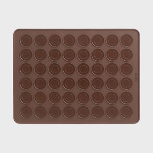 Lékué Lékué macarons bakmat siliconen 40 cm Bruin
