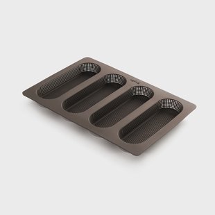 Lékué Lékué siliconen vorm mini baguette Bruin