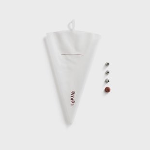 Lékué Lékué herbruikbare spuitzak met 3 opzetstukken Transparant