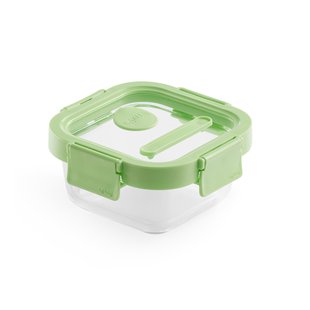 Lékué Lékué vierkante glazen lunchbox 0,32 L Groen
