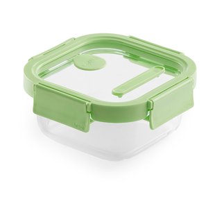Lékué Lékué vierkante glazen lunchbox 0,52 L Groen Lékué Lékué vierkante glazen lunchbox 0,52 L Groen