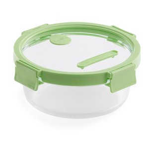 Lékué Lékué ronde glazen lunchbox 0,95 L Groen
