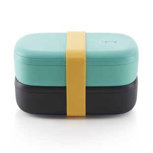 Lékué Lékué To Go lunchbox 2-delig Groen