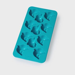 Lékué Lékué ijsblokjesvorm met deksel turquoise Dolfijn